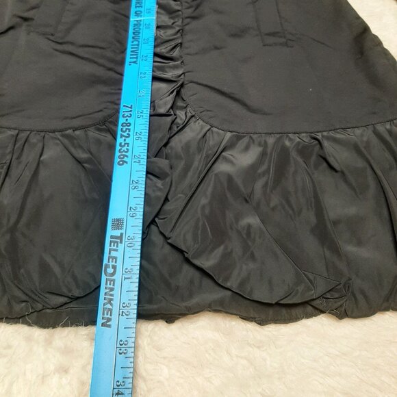 Bebe Women's Black Ruffle Trim Dress Jacket Size S - Picture 5 of 9